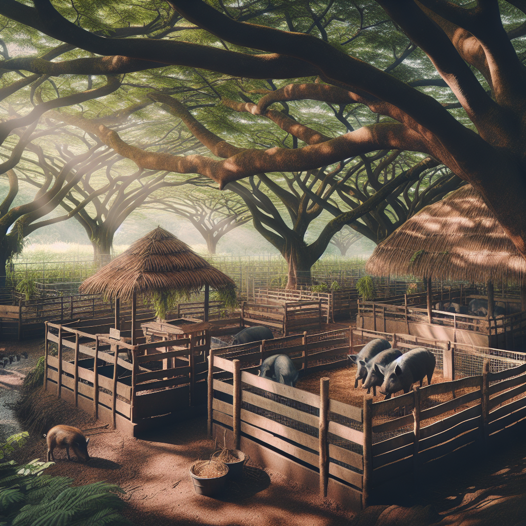 Mẫu chuồng nuôi heo rừng với thiết kế tối ưu