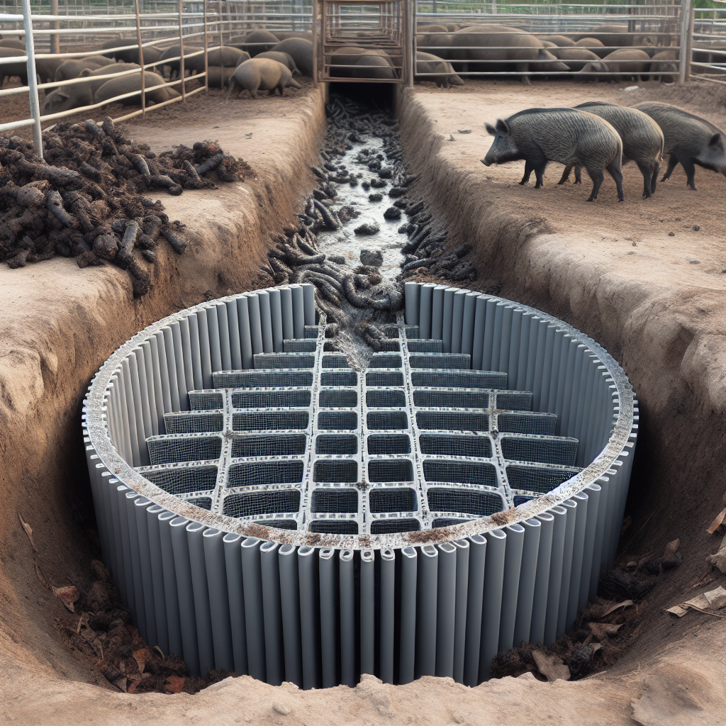 Hệ thống thoát nước hiệu quả trong chuồng heo rừng