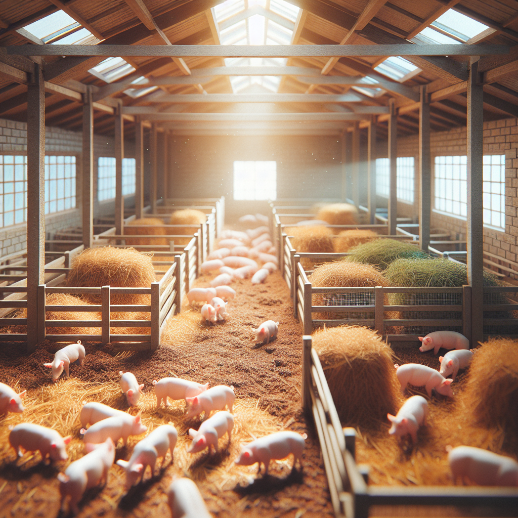 Chuồng trại sau tiêu độc khử trùng với không gian sạch sẽ, thoáng mát