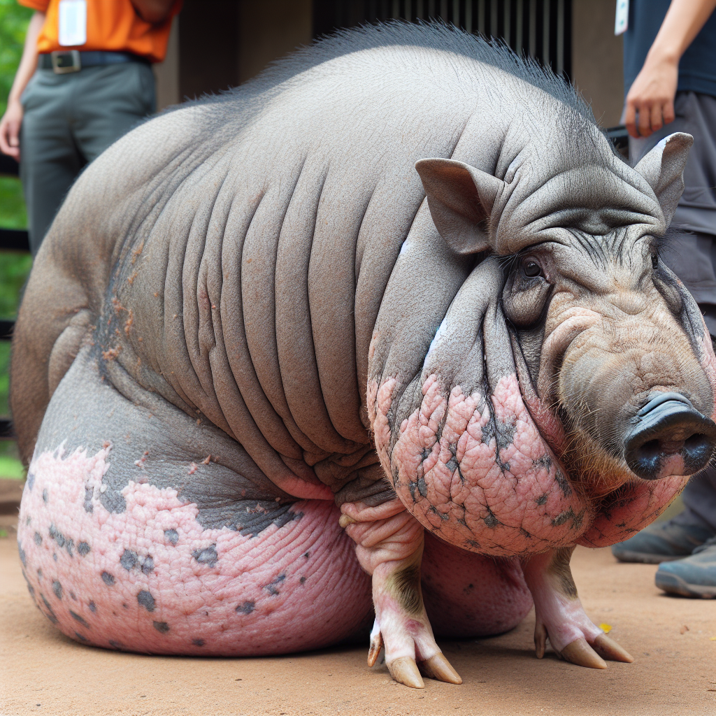 Heo rừng nhiễm sán lá gan có biểu hiện bụng trướng và giảm cân nhanh