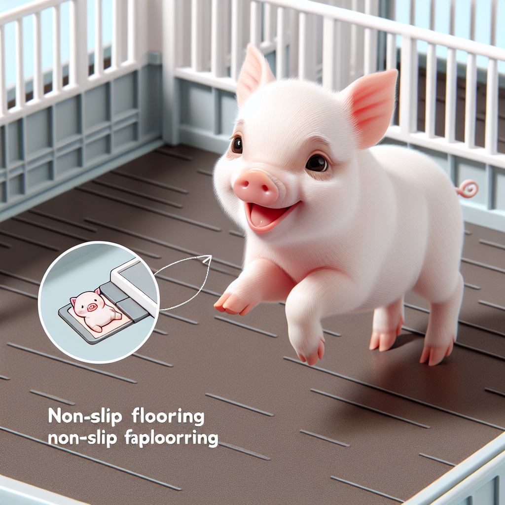 Sàn lồng tập chạy với đệm chống trượt an toàn cho heo non