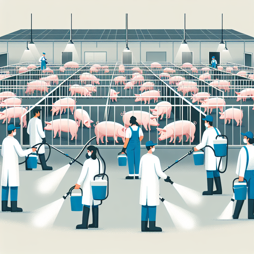 Chế phẩm EM được phun xử lý môi trường chuồng heo rừng