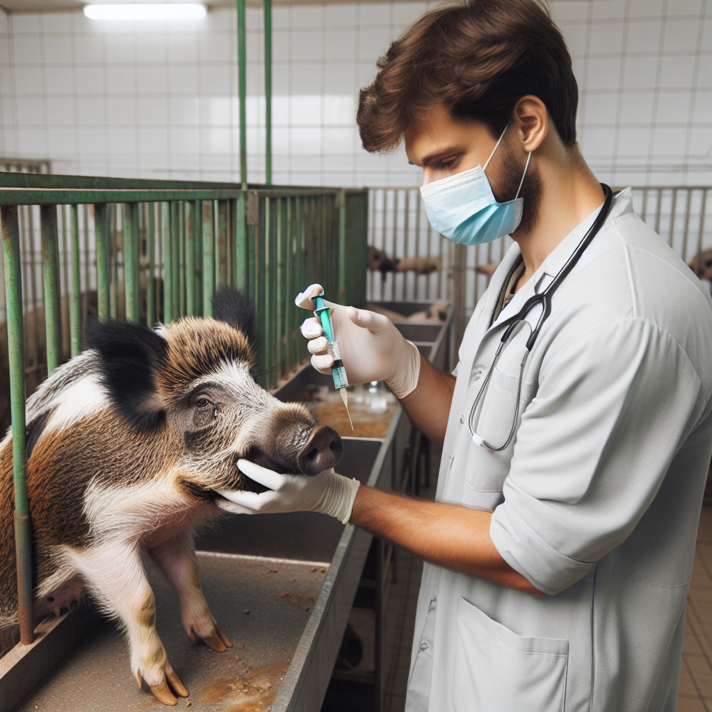 Tiêm phòng và vệ sinh chuồng trại giúp ngăn ngừa dịch bệnh ở heo rừng